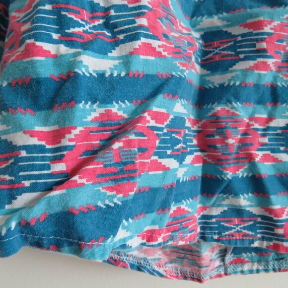 VINTAGE CIRCLE T Aztec Western Southwestern Button Down Shirt Country Rodeo - Picture 13 of 15